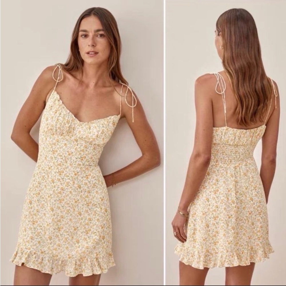 Reformation Esther Mini Dress - color Lima